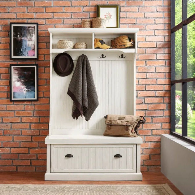 Crosley Furniture Seaside Hall Tree Gray 4