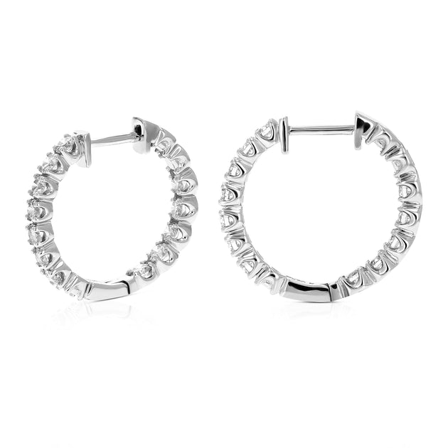 Vir Jewels Hoop Earrings Silver 3