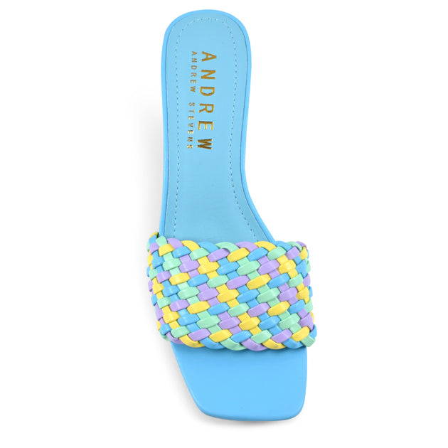 Andrew Stevens Eve Sandal Blue US 7 4