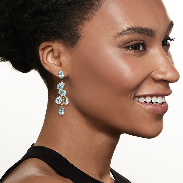 Ross-Simons Sky Blue Topaz Drop Earrings Blue 3
