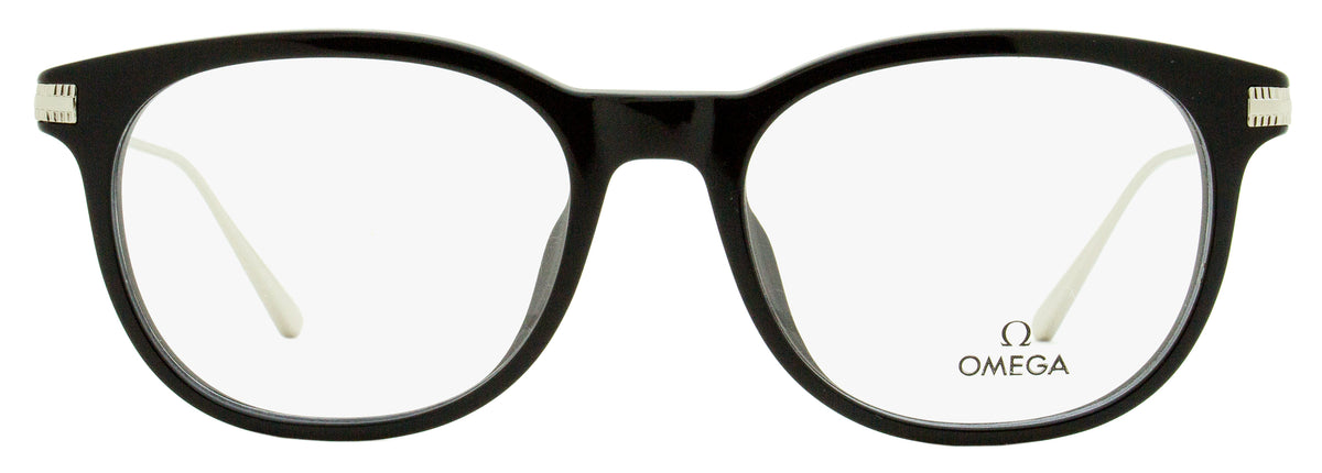 Omega OM5013 Pantos Eyeglasses Black/Palladium 53mm 3