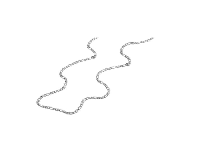 A & M 925 Sterling Silver Figaro Chain Necklace Silver 18 4