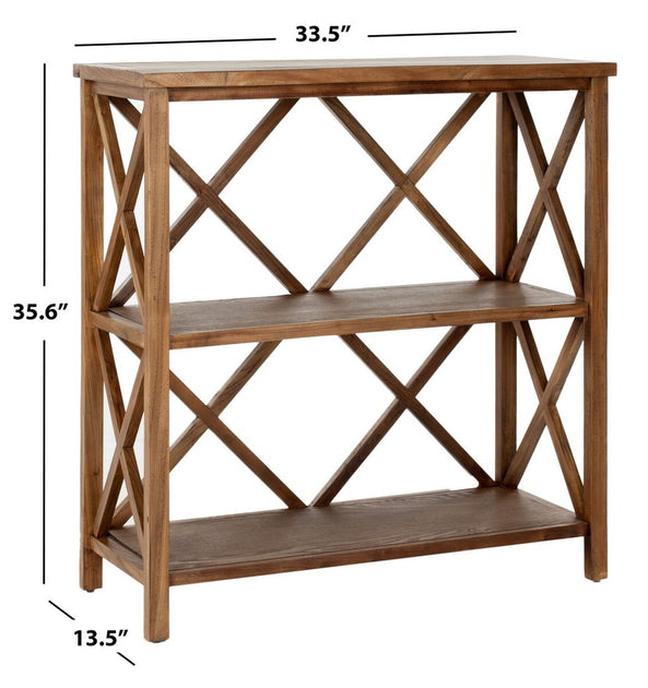 Safavieh Liam Bookcase Medium Oak 3