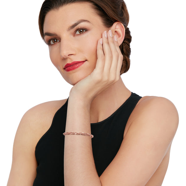 Ross-Simons Double Oval-Link Bracelet Rose Gold 3