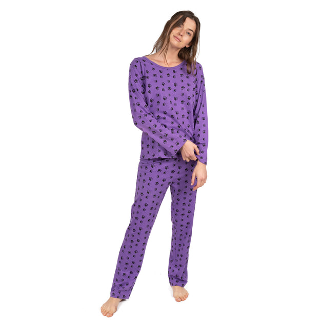 Leveret Two Piece Pajamas Purple Small 2