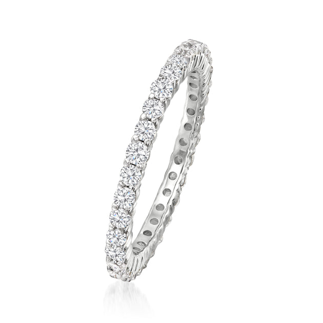 Ross-Simons Diamond Eternity Band Silver US 8 8