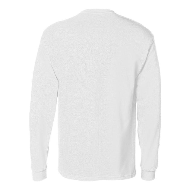 Hanes Authentic Long Sleeve Pocket T-Shirt White XXLarge 3