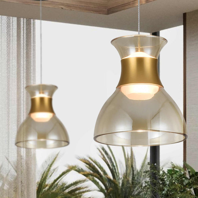 VONN Lighting Palermo VAP2301BL 7 inch LED Pendant Black 3