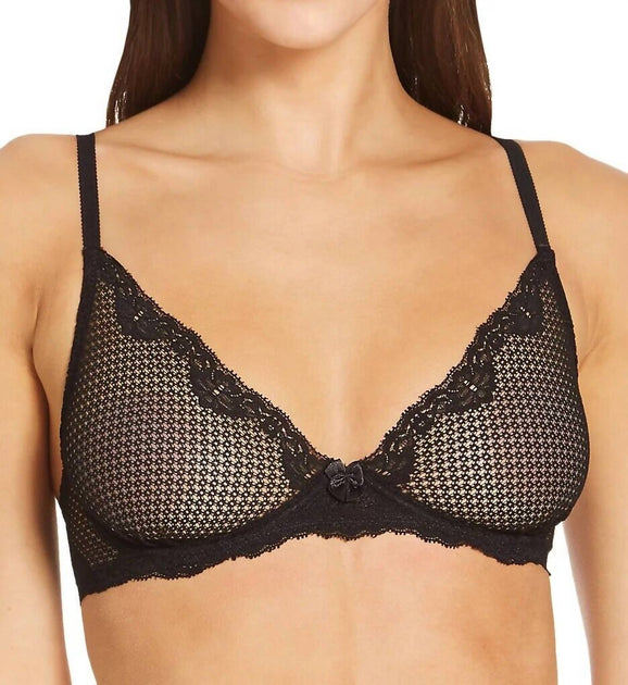 Timpa Alice Lace Plunge Bra Black 38C 2