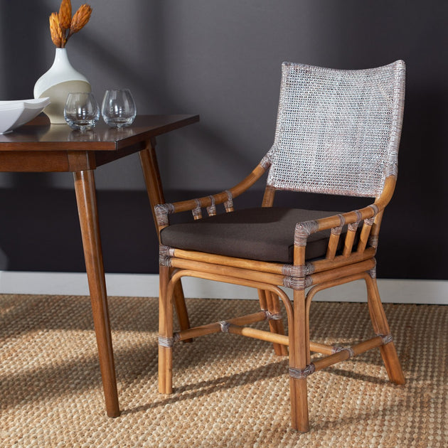 Safavieh Donatella Rattan Chair White 2