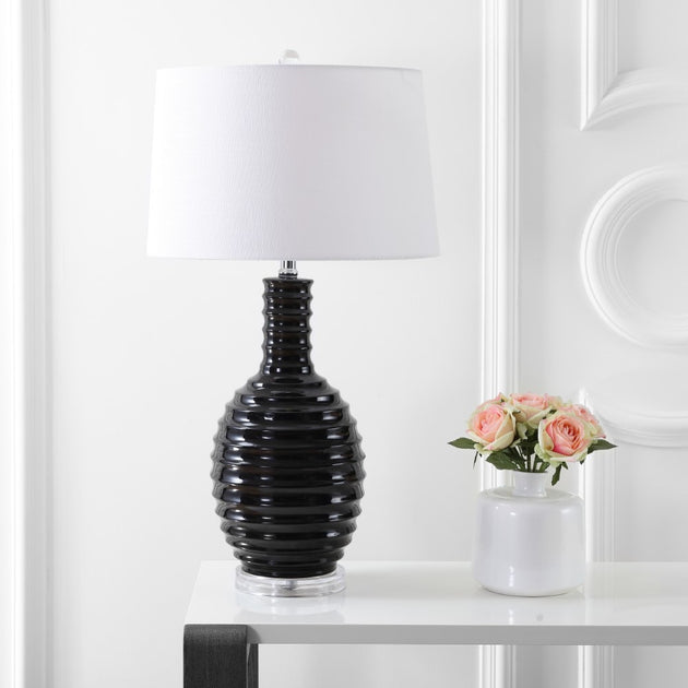 Lampe de table LED en céramique Jonathan Y Dylan 29,5" 4