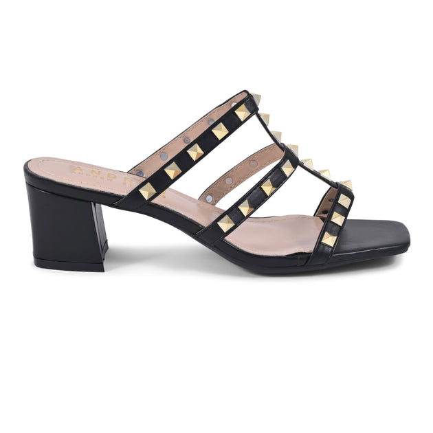 Andrew by Andrew Stevens Kali Black Sandal Black US 11 4
