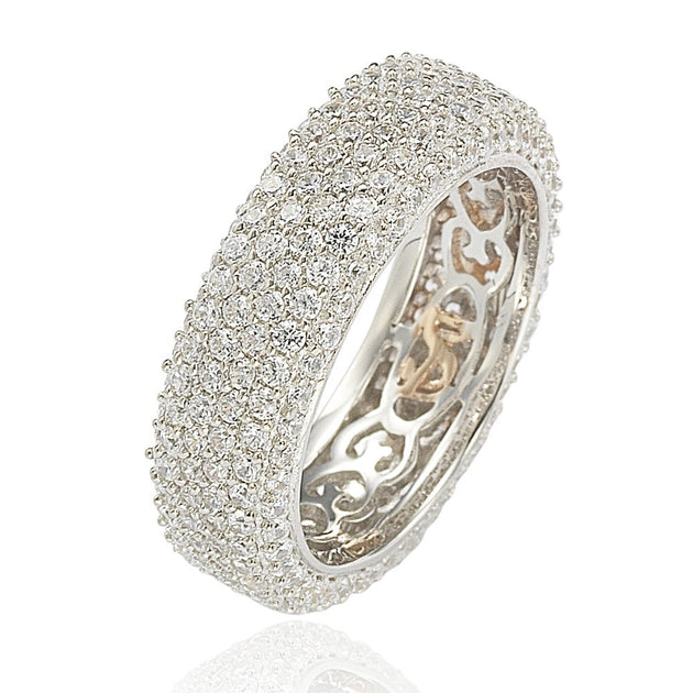 Suzy Levian Eternity Ring Silver US 7 4