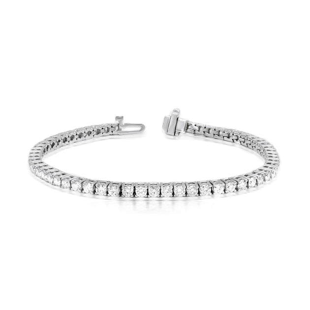 Diana M. Diamond Tennis Bracelet Silver 4