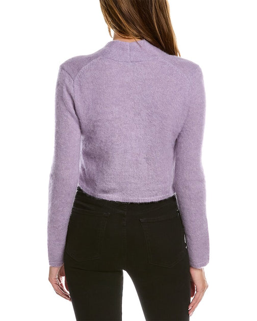 Vince. Brushed Shrunken outlet Alpaca Wool Blend Cardigan Lavender Size Small