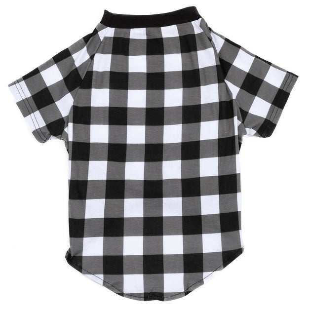 Leveret Big Dog Cotton Pajamas Plaid Black Medium 2