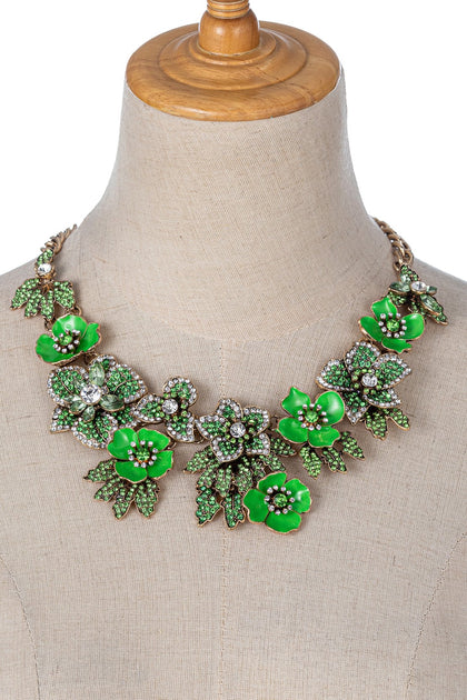 Candy Amata Statement Necklace Mint Purple 3