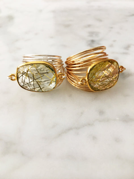 A Blonde and Her Bag Torrey Ring Golden Rutilated Quartz US 8 2