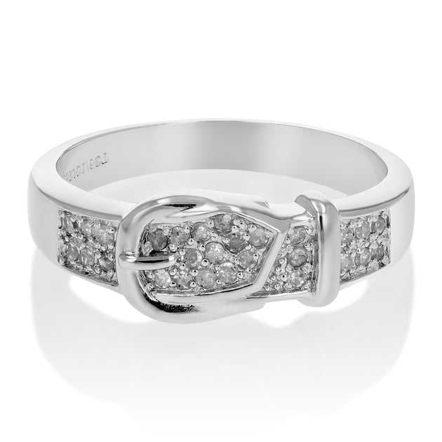 Vir Jewels Buckle Ring Silver US 7 3