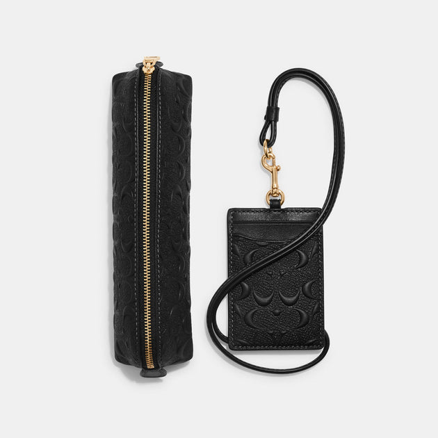 ポーチ COACH Varsity Signature Leather Pencil Case CC054 Amazon.com: Coach Signature Pencil Case : Arts, Crafts & Sewing