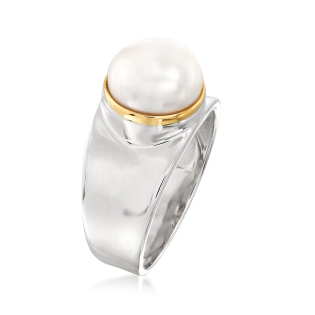 Ross-Simons Cultured Pearl Ring Silver US 6 4