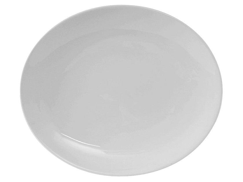 Tuxton Florence Platter White 13-1/4 x 11-1/4 inch 2