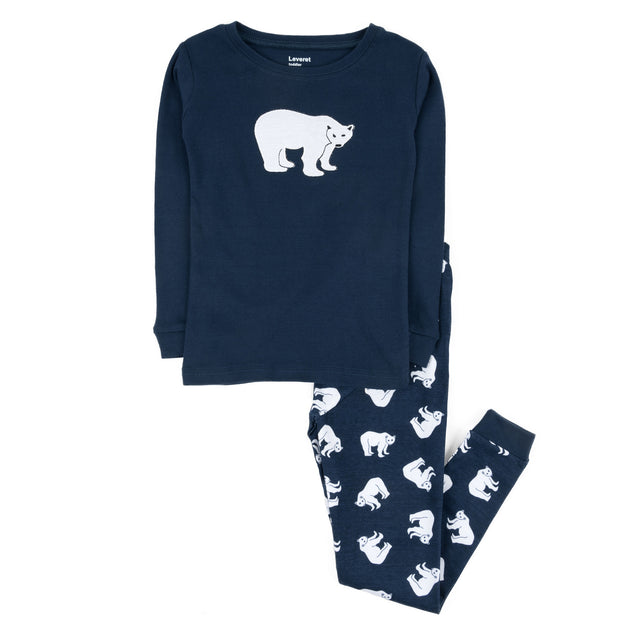Leveret Kids Two Piece Cotton Pajamas Multi US 4T 2