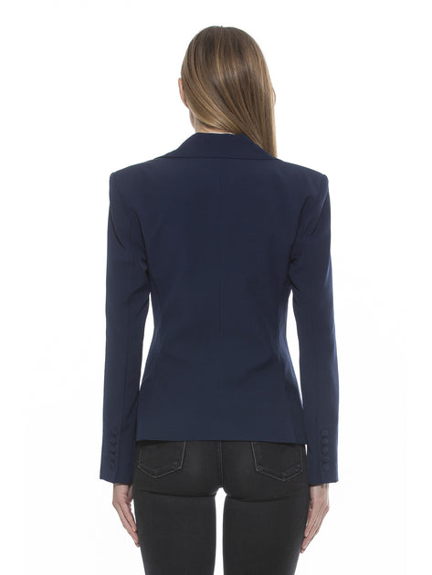 Alexia Admor Lianne Blazer Blue US 4 4