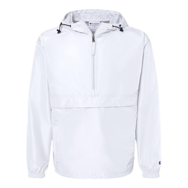 Champion Packable Quarter-Zip Jacket White Medium 2