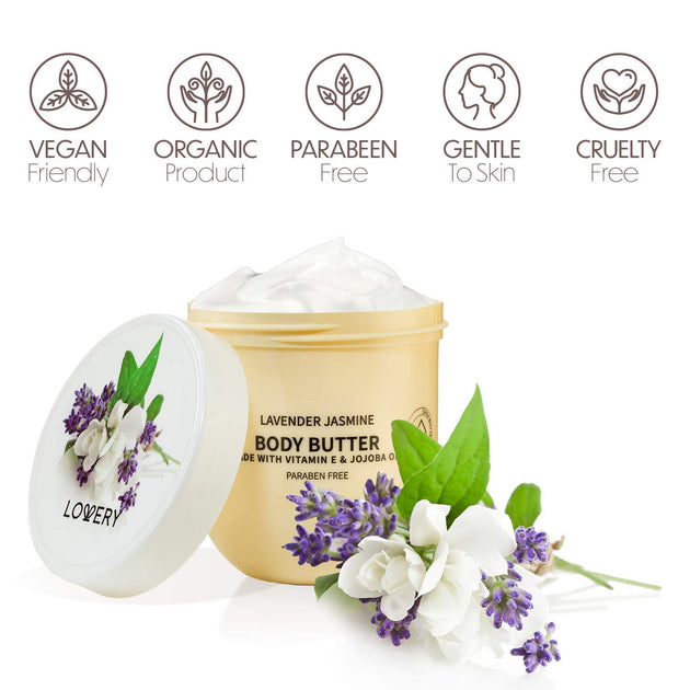 Lovery Lavender Jasmine Whipped Body Butter White 3