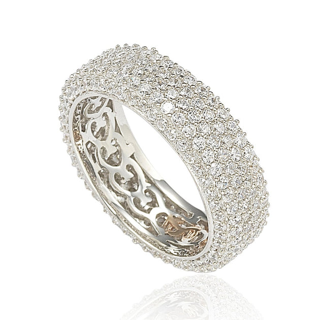 Suzy Levian Eternity Ring Silver US 7 2