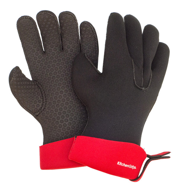 Kitchen Grips 2 Piece Chefs Gloves Set Cherry 2