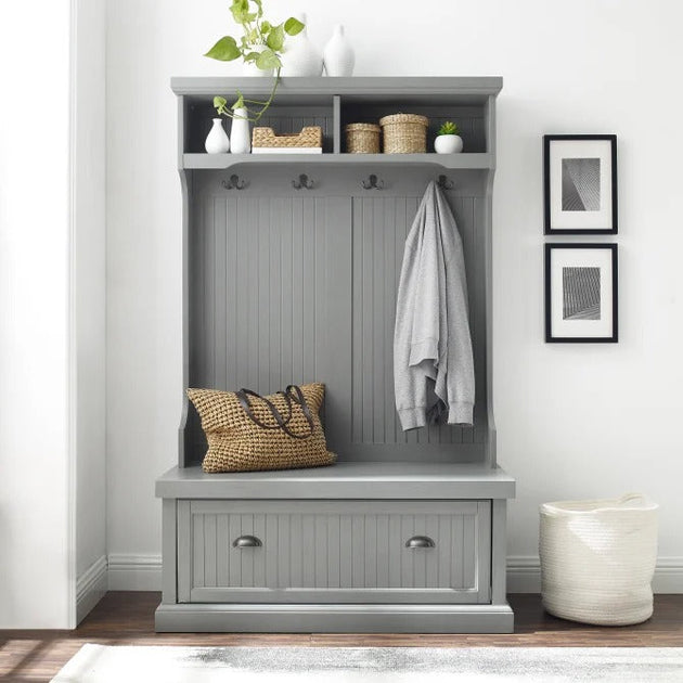 Crosley Furniture Seaside Hall Tree Gray 2