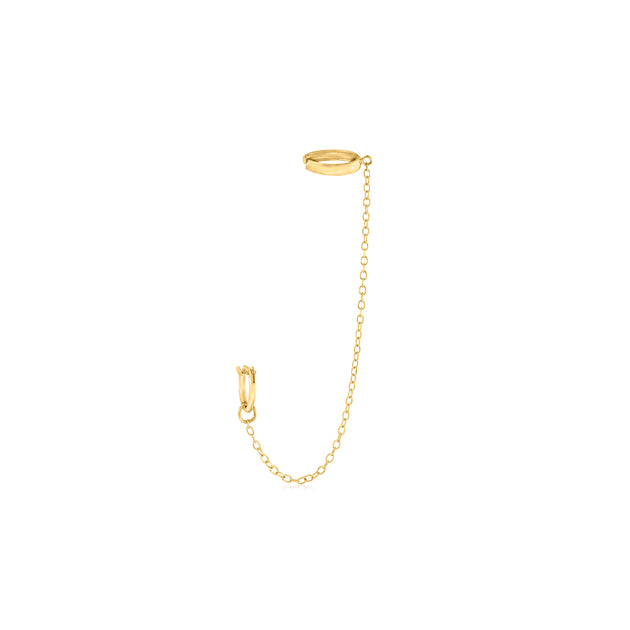 Ross-Simons RS Pure Hoop and Cuff Earring Yellow Gold 2