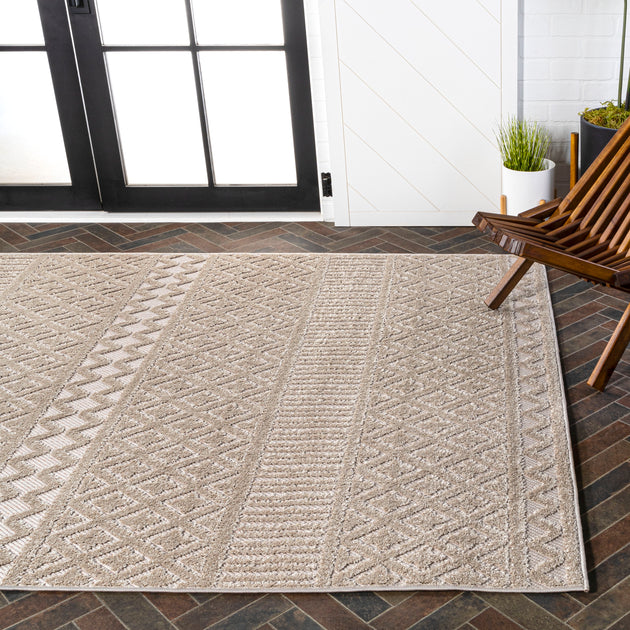 Jonathan Y Ormond Teppich Beige/Grau 2