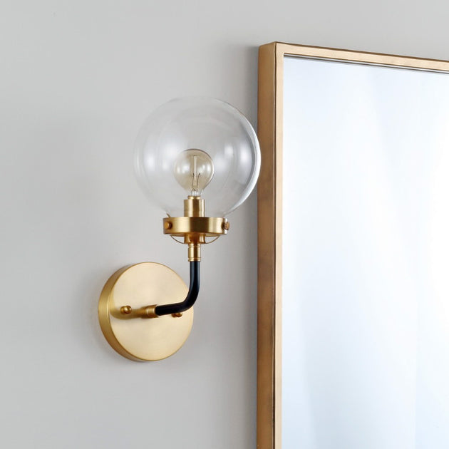 Jonathan Y Caleb 1-Light 6 inch Brass Vanity 4