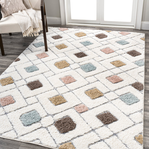 Tapis Jonathan Y Astrid Multicolore/Crème 2