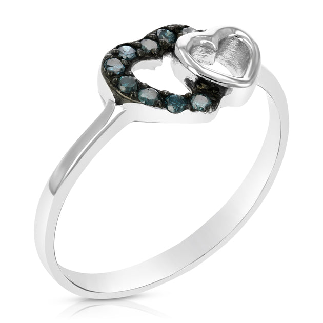 Vir Jewels Heart Ring Silver US 7 2