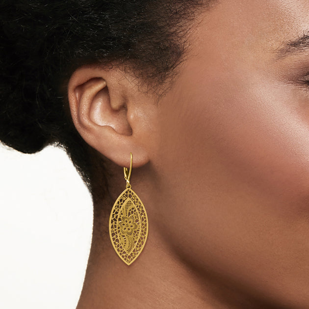Boucles d'oreilles pendantes en or jaune 18 carats Ross-Simons 3