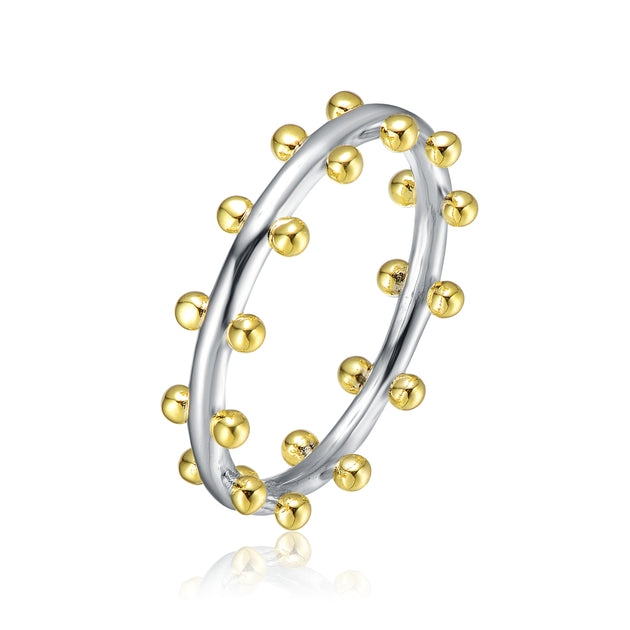 Rachel Glauber Bead Band Ring White US 8 2
