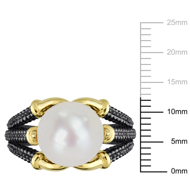 Mimi & Max Pearl Ring White Silver US 11 4