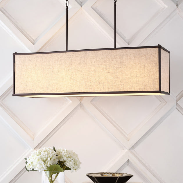 Jonathan Y Cole 4-Light LED Pendant Black 42 inch 3