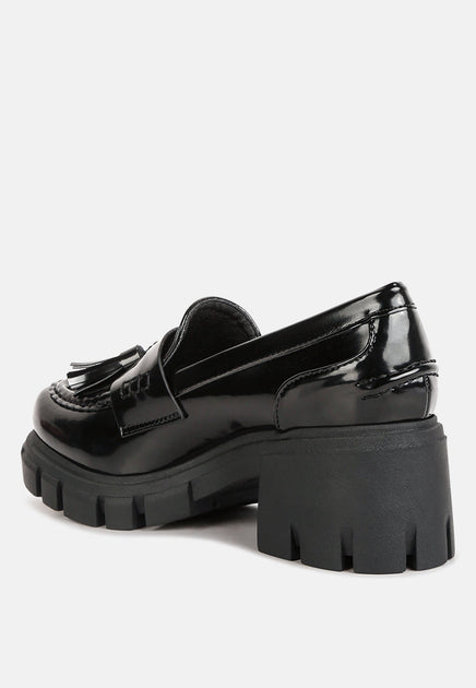 London Rag Jonah Chunky Loafers Black US 9 4
