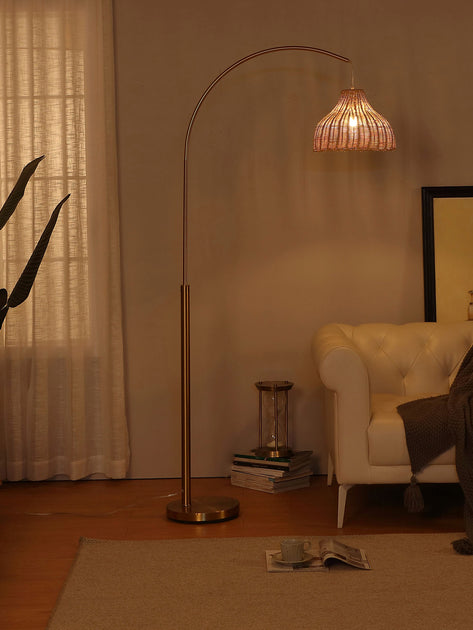 Brightech Lark LED Floor Lamp Brass 3
