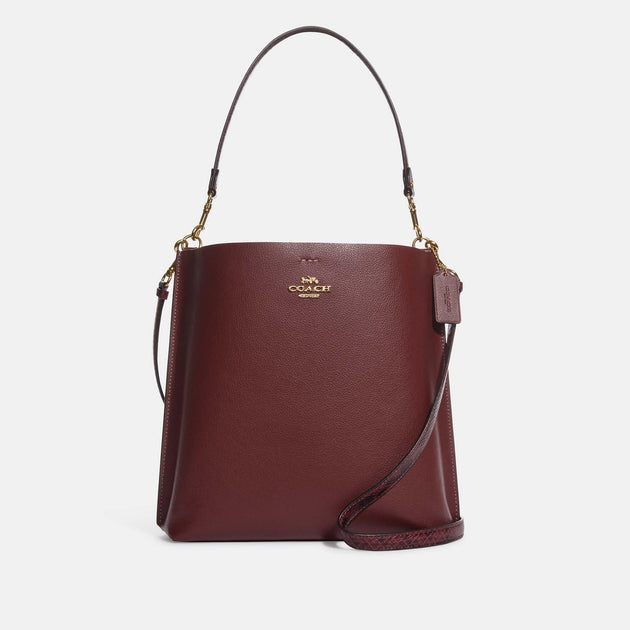 Coach bucket bag red sale