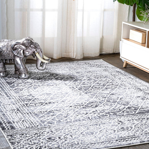 Jonathan Y Iften Area Rug Black/Ivory 2