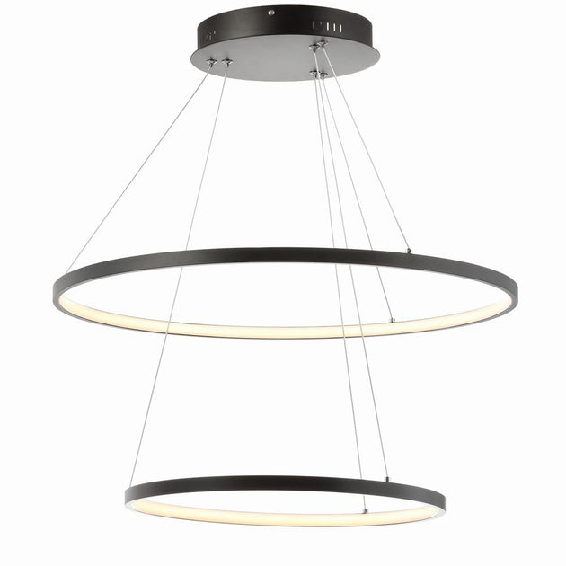 Jonathan Y Brice 24" Runde integrierte LED-Metall-Pendelleuchte 3