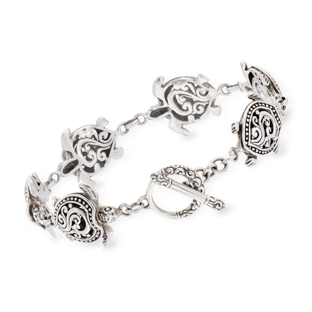 Ross-Simons Sterling Silver Turtle Bracelet Silver 4