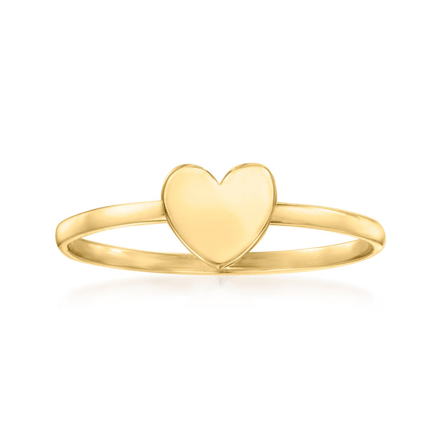 Canaria Heart Ring Yellow Gold US 8 2