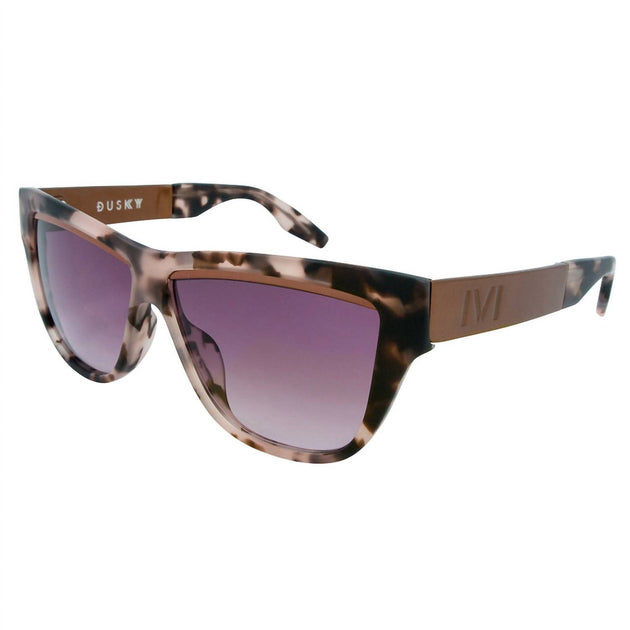 NEW IVI VISION women\'s dusky sunglasses in mauve tortoise / rose gold lens Dusky: Matte Mauve Tortoise - Rose Gold / Rose Gradient Lens  main image 2